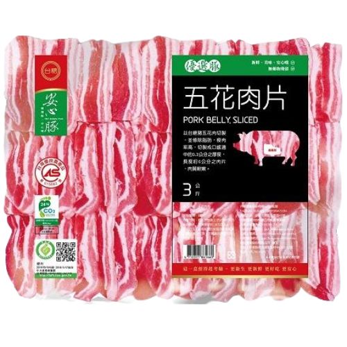 台糖五花火鍋肉片(861FB) 3kg/包