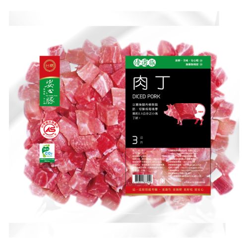 台糖冷凍豬肉丁(8770B) 3KG/包